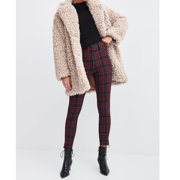 Zara Pants - Zara high waisted plaid leggings NEW